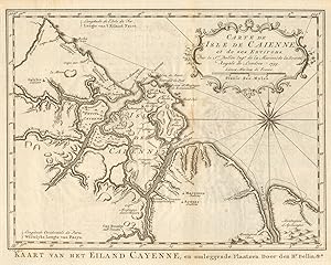 Carte de IIsle de Caienne [Map of the island of Cayenne]