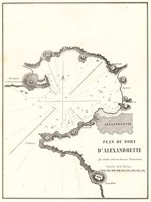 Plan du Port d'Alexandrette [Plan of the port of Iskenderun (Alexandretta)]