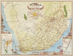 Touristic map of the Republic of South Africa