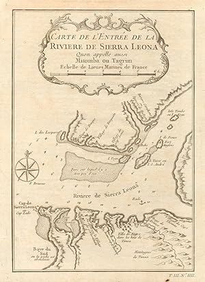 Carte de I'Entrée de la Riviere de Sierra Leona quon appelle aussi Mitomba ou Tagrim. [Map of th...