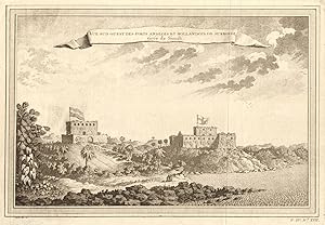Vue Sud-Ouest des Forts Anglois & Hollandois de Sukkondi, tirée de Smith [Southwestern view of th...