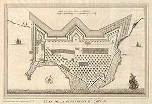 Plan de la Forteresse de Coylan [Map of the Fortress of Kollam]