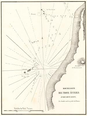 Mouillage des Trois Ecueils et des deux ilots [Anchorage of Three Reefs and two islets]