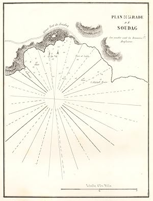 Plan de la Rade de Soudag [Plan of Sudak Bay]