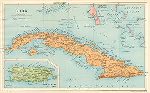 Cuba; Inset map of Porto Rico