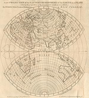 A new projection of the Eastern Hemisphere of the Earth on a plane (shewing the proportions of it...