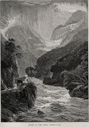 Flood in the Otira Gorge