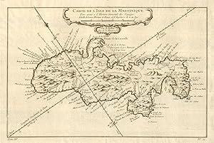 Carte de l'Isle de la Martinique [Map of the island of Martinique]