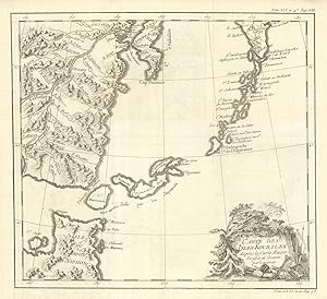 Carte des Isles Kouriles d'après la carte Russe, dressée et gravée par Laurent [Map of Kuril isla...