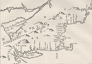 Map of New England in 1684