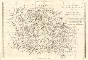 Seller image for Les Cercles du Bas et du Haut Rhin, avec celui de Franconie [The Circles of Lower and Upper Rhine, and Franconia] for sale by Antiqua Print Gallery