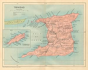 Trinidad; Inset map of Tobago