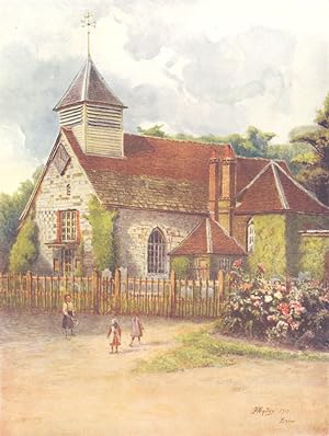 Bild des Verkufers fr St. George's Church, Esher zum Verkauf von Antiqua Print Gallery
