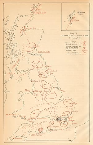 Disposition of Home Forces, 1st May 1940