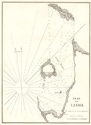 Plan de Candie [Plan of the Gramvousa (Grampousa) Peninsula and Islands]