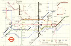 London Transport - Diagram of lines - Number 2 1972 - Pimlico Station opens September 14 [472/207...