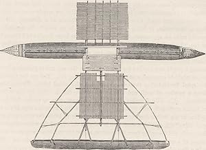 Plan of a Great Canoe, or " Outrigger," of Archipelago of Santa Cruz (after Labillardiere)