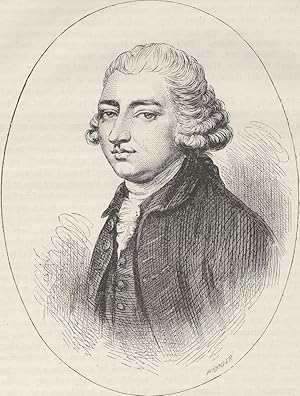 Edmund Burke (From a miniature by Sir Joshua Reynolds)