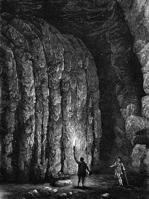 Interior of the Mammoth cave of Kentucky