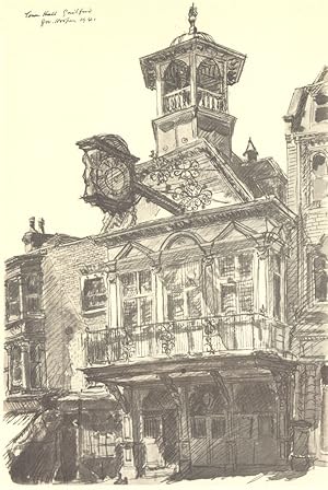 Seller image for Guildford, the Town Hall for sale by Antiqua Print Gallery