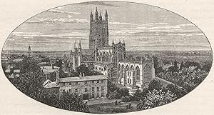 Imagen del vendedor de Gloucester Cathedral, from the South-East a la venta por Antiqua Print Gallery