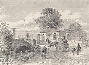 Bridge and turnpike in the Grange Road, about 1820