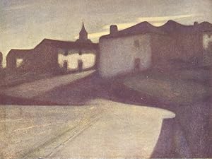 Image du vendeur pour A Basque Village-Moonlight mis en vente par Antiqua Print Gallery