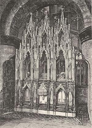 Imagen del vendedor de The Shrine of Edward II., Gloucester Cathedral a la venta por Antiqua Print Gallery