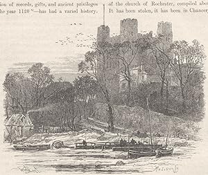 Seller image for Rochester Castle from the Medway for sale by Antiqua Print Gallery