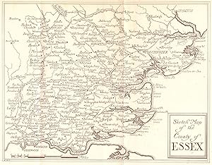 Imagen del vendedor de Sketch map of the County of Essex a la venta por Antiqua Print Gallery