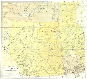 Map of Manitoba and North West Territory (Dominion of Canada) 1905