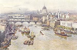 Imagen del vendedor de The Heart of London from Tower Bridge a la venta por Antiqua Print Gallery