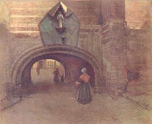 Imagen del vendedor de Archway under the Vieille Boucherie, Antwerp a la venta por Antiqua Print Gallery