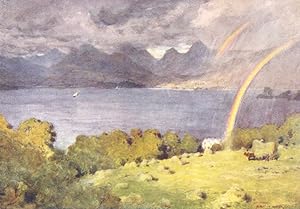 Seller image for Windermere and Langdale Pikes, from Lowwood for sale by Antiqua Print Gallery