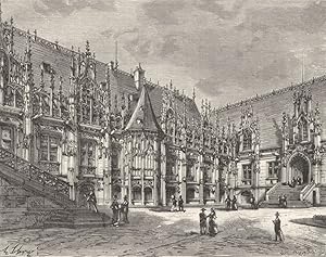 Bild des Verkufers fr Palais de Justice de Rouen zum Verkauf von Antiqua Print Gallery