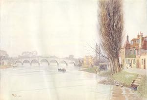 Bild des Verkufers fr Old Kew Bridge zum Verkauf von Antiqua Print Gallery