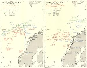 Map 12. The Sortle by the Tirpitz in the Arctic 6th - 13th March 1942