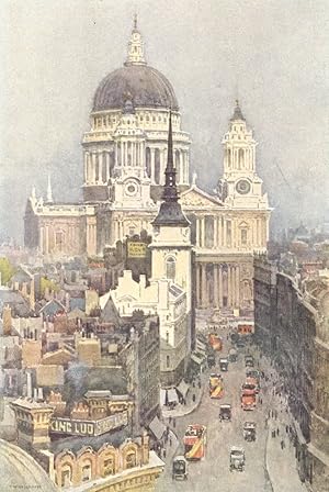 Imagen del vendedor de St. Paul's and Ludgate Hill a la venta por Antiqua Print Gallery