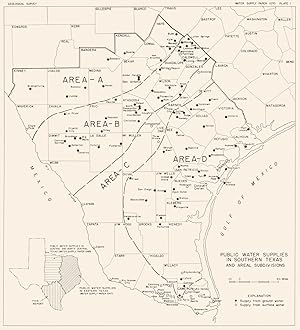 Public water supplies in Southern Texas and Areal Subdivisions