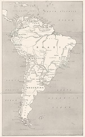 Imagen del vendedor de Sketch map of South America a la venta por Antiqua Print Gallery