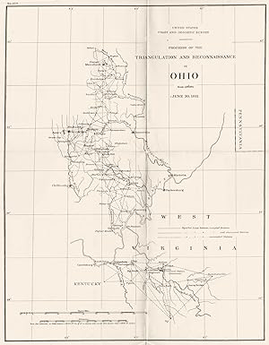 United States Coast and Geodetic survey progress of the Triangulation and Reconnaissance in Ohio