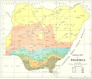Rainfall Map of Nigeria
