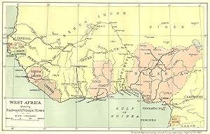 West Africa showing Railways & Principal Rivers