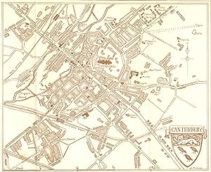 Seller image for Sketch plan of Canterbury for sale by Antiqua Print Gallery