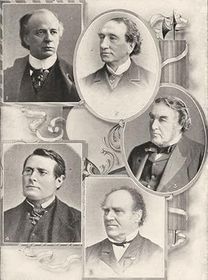Canadian Statesmen; 1. Sir Wilfrid Laurier; 2. Sir John A. Macdonald; 3. Sir Charles Tupper; 4. H...