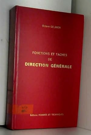 Seller image for Fonctions et taches de direction generale. for sale by Ammareal
