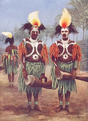 Dancers of the Fly River region - Apart from great ceremonies, which something last for weeks, th...