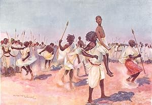 The Borana Bororansi dance, Somaliland - Like all savages, the Somalis are very fond of singing a...