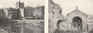Le canal, a Narbonne; Ruines de la Cathédrale D'alet