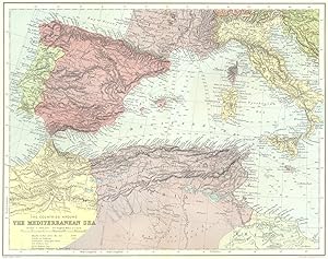 Imagen del vendedor de The Countries around the Mediterranean Sea a la venta por Antiqua Print Gallery